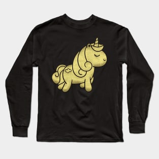 Cute gold Unicorn Long Sleeve T-Shirt